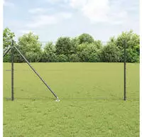 vidaXL Schwei&szlig;drahtzaun mit Spikes 10 x 1,2 m (B x H)