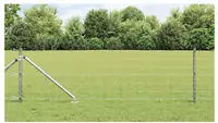 vidaXL Schwei&szlig;drahtzaun mit Spikes 10 x 0,8 m (B x H)