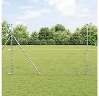 vidaXL Ground Fix Geschwei&szlig;ter Drahtzaun 25 x 1,6 m (B x H)