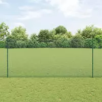 vidaXL Schwei&szlig;drahtzaun mit Pfosten 50 x 1,4 m (B x H)