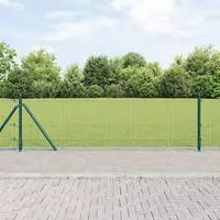 vidaXL Geschwei&szlig;ter Drahtzaun mit Betonfundament 10 x 0,5 m (B x H)