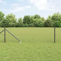 vidaXL Schwei&szlig;drahtzaun mit Spikes 50 x 0,8 m (B x H)