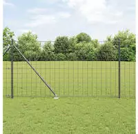 vidaXL Schwei&szlig;drahtzaun mit Spikes 10 x 1,2 m (B x H)