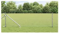 vidaXL Schwei&szlig;drahtzaun mit Spikes 25 x 0,6 m (B x H)