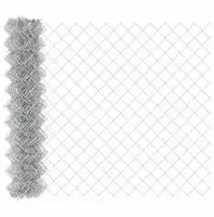 vidaXL Kettenzaun Silber