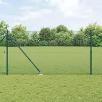 vidaXL Schwei&szlig;drahtzaun mit Spikes 50 x 1 m (B x H)