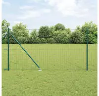 vidaXL Schwei&szlig;drahtzaun mit Spikes 25 x 1,0 m (B x H)
