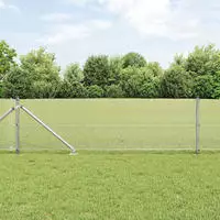 vidaXL Schwei&szlig;drahtzaun mit Spikes 10 x 0,6 m (B x H)