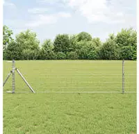 vidaXL Ground Fix Geschwei&szlig;ter Drahtzaun 25 x 0,4 m (B x H)