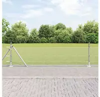 vidaXL Geschwei&szlig;ter Drahtzaun mit Betonfundament 100 x 0,5 m (B x H)