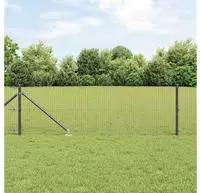 vidaXL Schwei&szlig;drahtzaun mit Spikes 50 x 0,6 m (B x H)