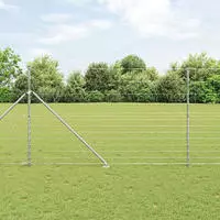 vidaXL Schwei&szlig;drahtzaun mit Spikes 50 x 1,5 m (B x H)
