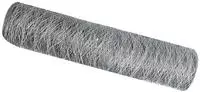 vidaXL Hexagonzaun Silber 0,4 x 50 m Verzinkter Stahl