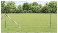 vidaXL Schwei&szlig;drahtzaun mit Spikes 50 x 0,6 m (B x H)
