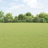 vidaXL Geschwei&szlig;ter Drahtzaun 10 x 1,4 m (B x H) Feuerverzinkter Stahl