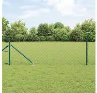vidaXL Schwei&szlig;drahtzaun mit Spikes 25 x 0,8 m (B x H)