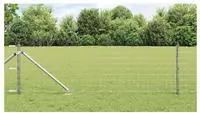vidaXL Schwei&szlig;drahtzaun mit Spikes 50 x 0,6 m (B x H)