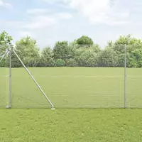 vidaXL Schwei&szlig;drahtzaun mit Spikes 50 x 1,6 m (B x H)