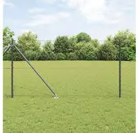 vidaXL Schwei&szlig;drahtzaun mit Spikes 100 x 1 m (B x H)