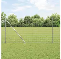 vidaXL Schwei&szlig;drahtzaun mit Spikes 25 x 1,2 m (B x H)