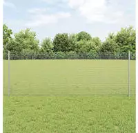vidaXL Schwei&szlig;drahtzaun mit Pfosten 25 x 0,8 m (B x H)