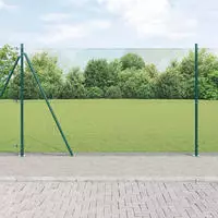vidaXL Geschwei&szlig;ter Drahtzaun mit Betonfundament 25 x 1,6 m (B x H)