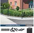 Home Deluxe Morata Doppelstabmattenzaun 80cm Höhe, 30m Länge, 1x Eckpfosten (40985)