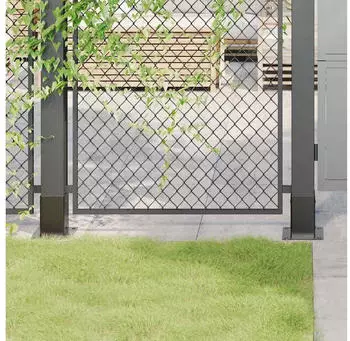 vidaXL Pfostentr&auml;ger quadratisch 4 Stk. Anthrazit pulverbeschichteter Stahl 81x81mm