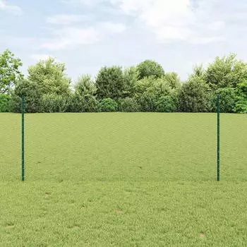 vidaXL Geschwei&szlig;ter Drahtzaun 10 x 1 m PVC-beschichteter Stahl (3336681)
