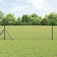 vidaXL Ground Fix Geschwei&szlig;ter Drahtzaun 25 x 0,5 m (B x H)