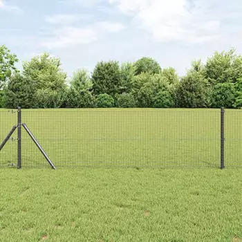 vidaXL Ground Fix Geschwei&szlig;ter Drahtzaun 25 x 0,5 m (3351834)