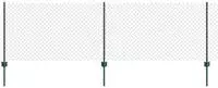 vidaXL Kettenzaun mit Pfosten 10 x 0,8 m (B x H)