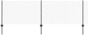 vidaXL Kettenzaun mit Pfosten 10 x 0,8 m (3336267)