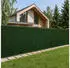 vidaXL Künstlicher Zaun Dunkelgrün 1,5 x 5 m PVC und Stahl (42042370)