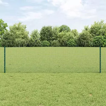 vidaXL Schwei&szlig;drahtzaun mit Pfosten 10 x 0,6 m (3336437)