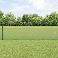 vidaXL Schwei&szlig;drahtzaun mit Pfosten 25 x 0,5 m (B x H)