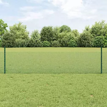 vidaXL Schwei&szlig;drahtzaun mit Pfosten 25 x 0,5 m (3336467)