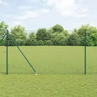 vidaXL Schwei&szlig;drahtzaun mit Spikes 10 x 1,5 m (B x H)