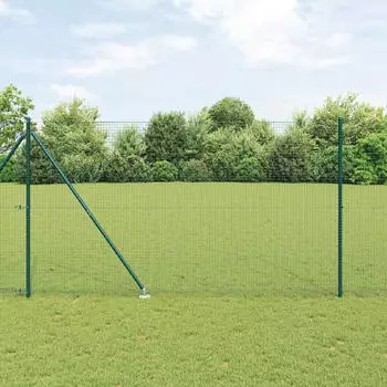 vidaXL Schwei&szlig;drahtzaun mit Spikes 10 x 1,5 m (3352060)