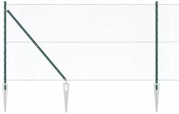 vidaXL Schwei&szlig;drahtzaun mit Spikes 25 x 1,2 m (3353098)