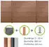 Alberts Zaun Set Palitio zum Aufschrauben Profilhöhe 15 cm 2 m x 180 cm dunkelbraun