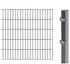 Alberts Anbauset Doppelstabmatte BxH 200 x 100 cm anthrazit