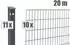 Deutsche Zauntechnik Zaunset VAP Pico 20 m 1006 mm anthrazit (DVVAPPI020010B7016)