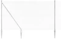 vidaXL Schwei&szlig;drahtzaun mit Spikes 10 x 1,5 m (B x H)