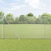 vidaXL Schwei&szlig;drahtzaun mit Spikes 25 x 1,6 m (B x H)