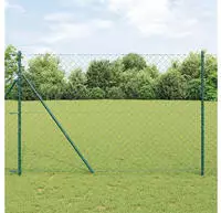 vidaXL Ground Fix Geschwei&szlig;ter Drahtzaun 25 x 1,5 m (B x H)