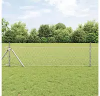 vidaXL Ground Fix Geschwei&szlig;ter Drahtzaun 10 x 0,4 m (B x H)
