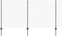 vidaXL Kettenzaun mit Pfosten 10 x 1,2 m (B x H)
