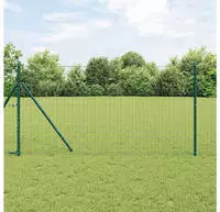vidaXL Ground Fix Geschwei&szlig;ter Drahtzaun 10 x 1,4 m (B x H)