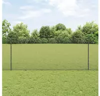 vidaXL Schwei&szlig;drahtzaun mit Pfosten 50 x 1 m (B x H)